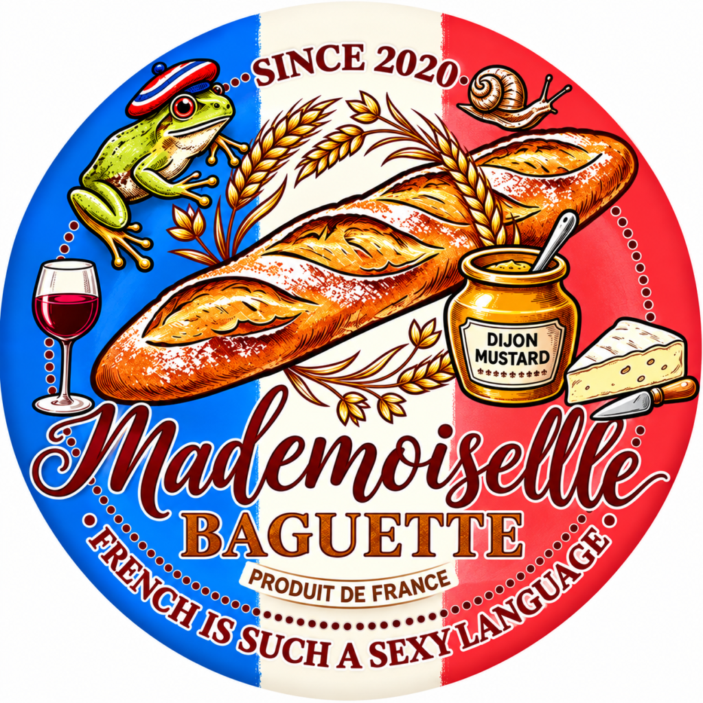 Mademoiselle Baguette Pin Badge